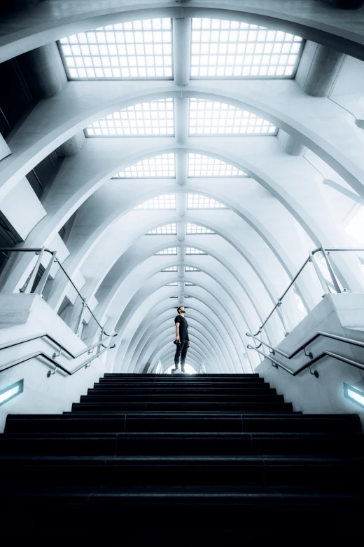 Symmetrical big architecture main station