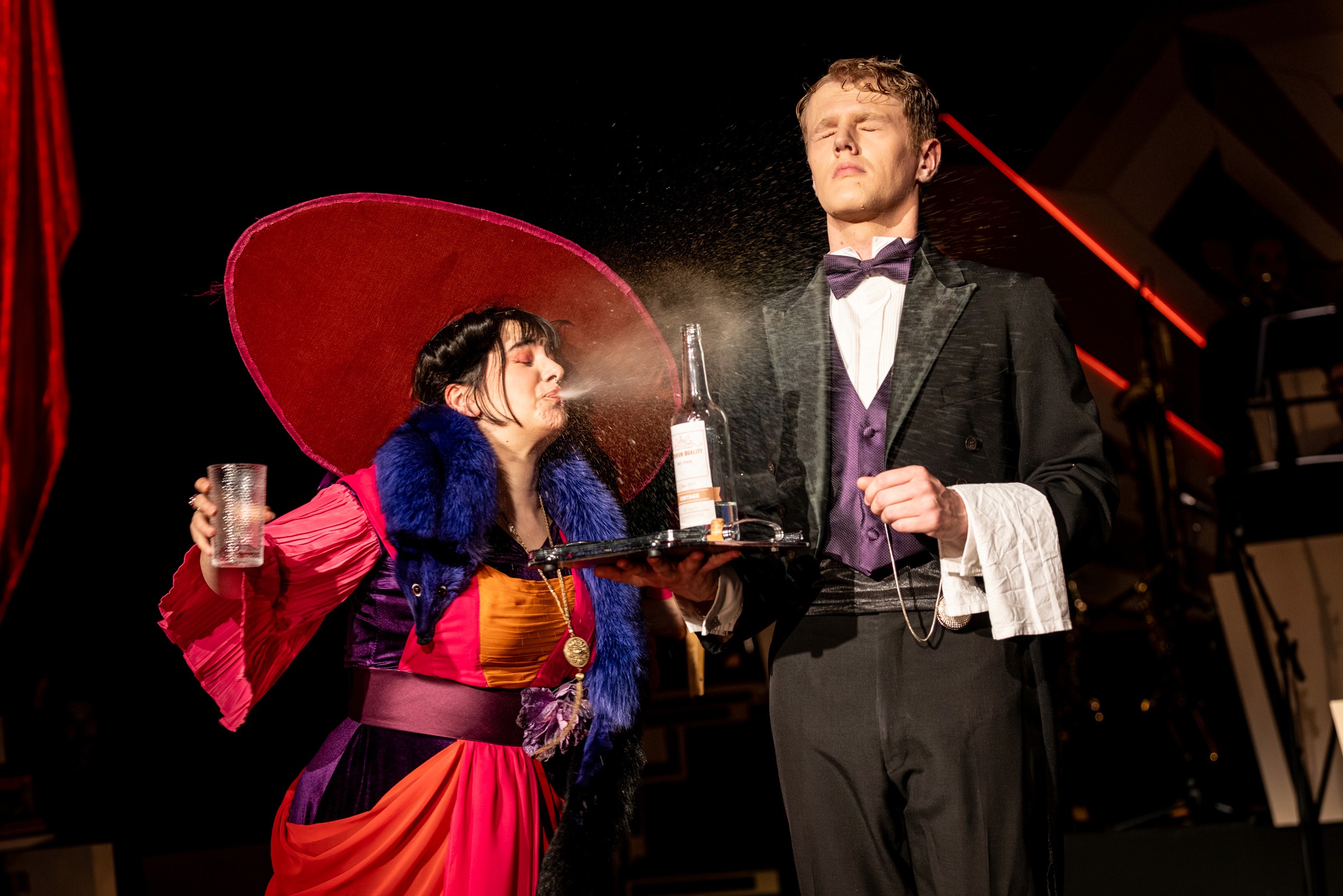 Show Photo: Mrs Tottendale and Underling in "Spit-Take" Scene