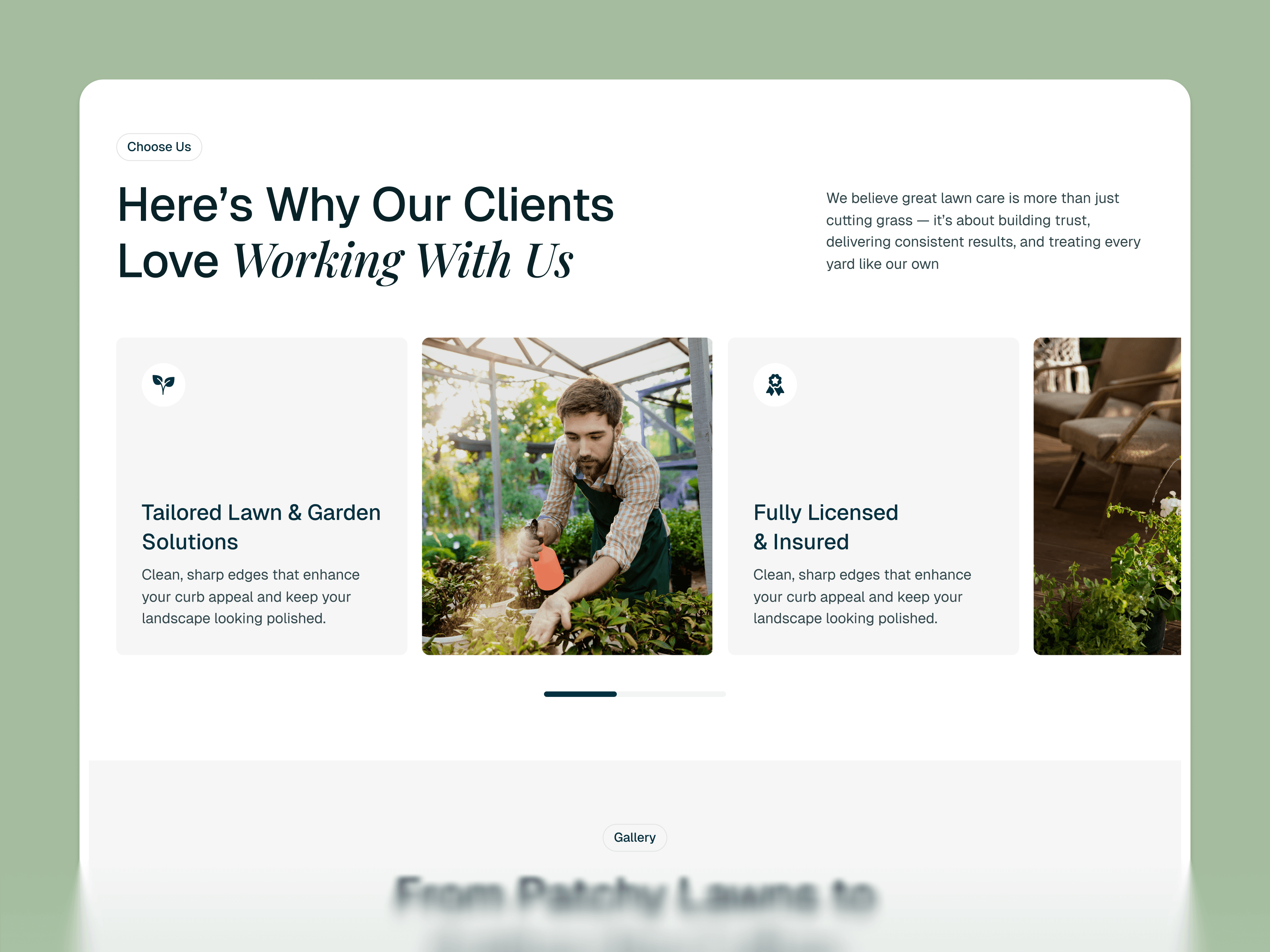 framer gardening template
