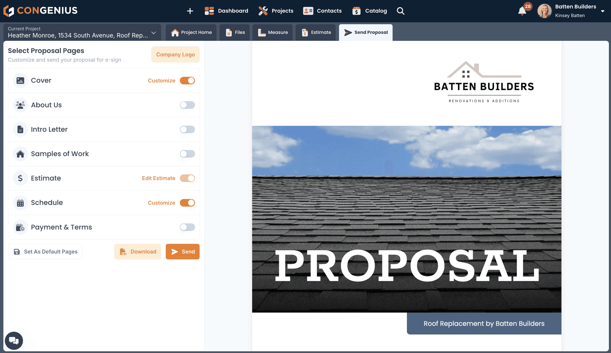 roofing proposal software