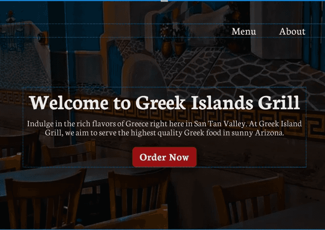 Greek Islands Grill Hero Image