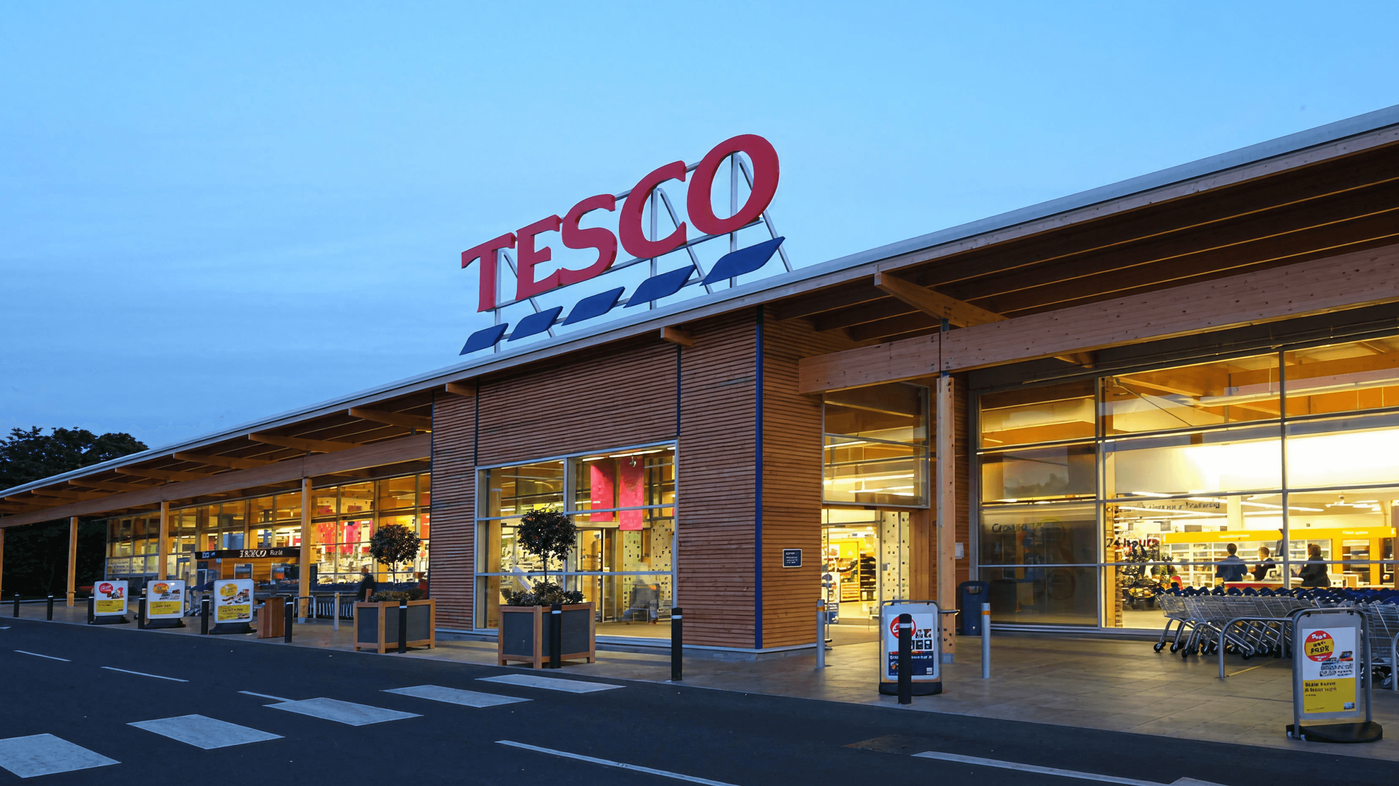 Store front of Tesco