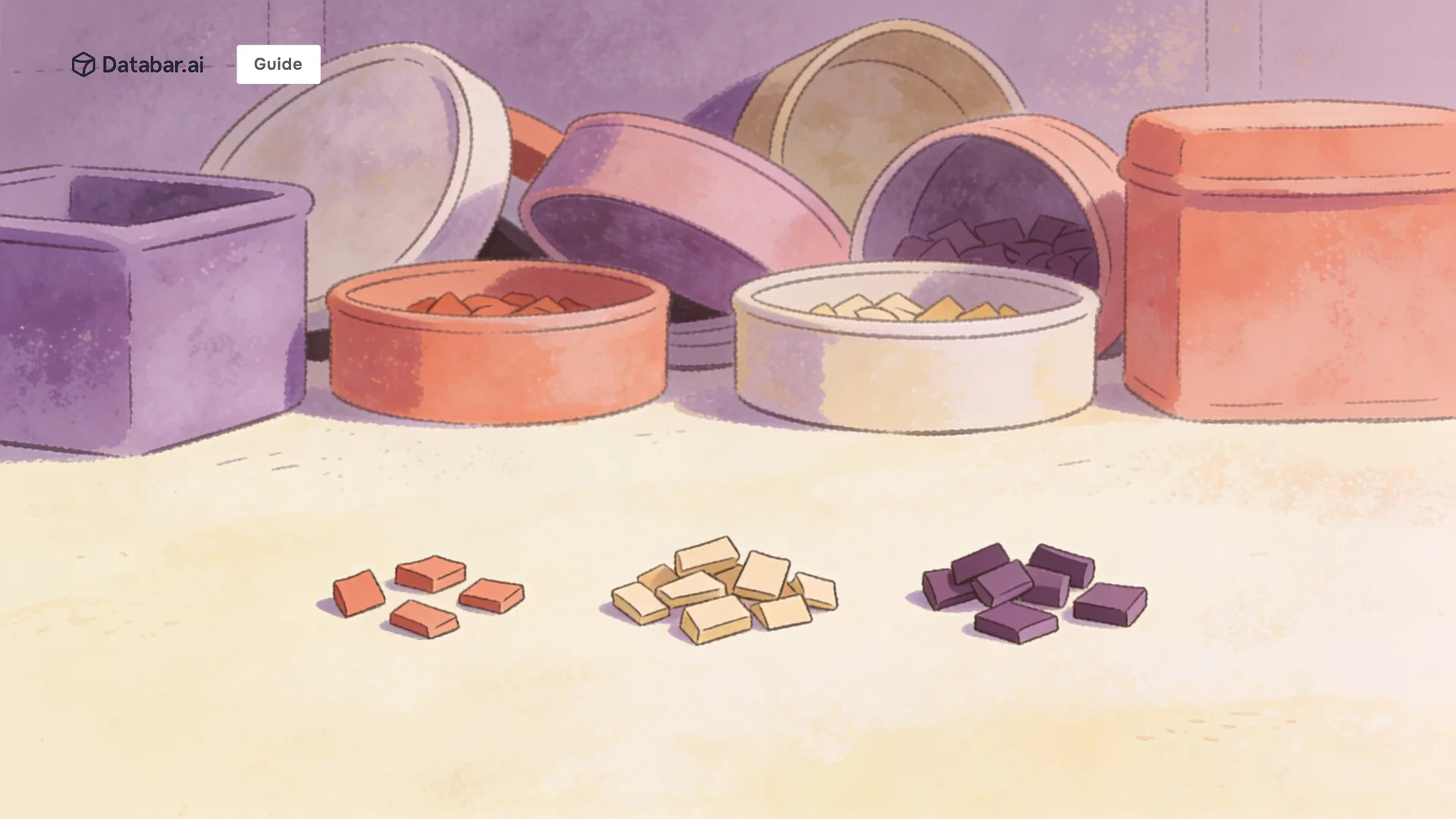 Illustration of small pieces sorted first while the containers that hold them stay jumbled behind — Lead Scoring and Account Segmentation: Why Most CRMs Get This Backward