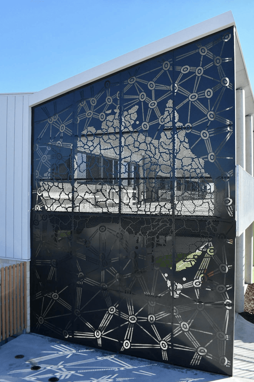 Walpix decorative screening on a building façade