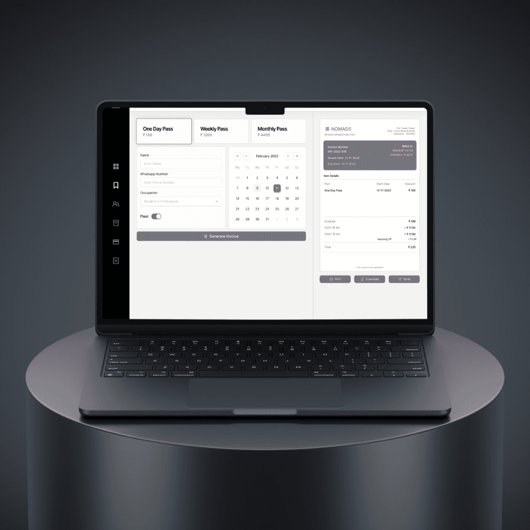 Nomads - Booking Page