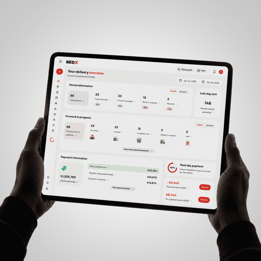 REDX: Merchant’s Delivery Management Panel