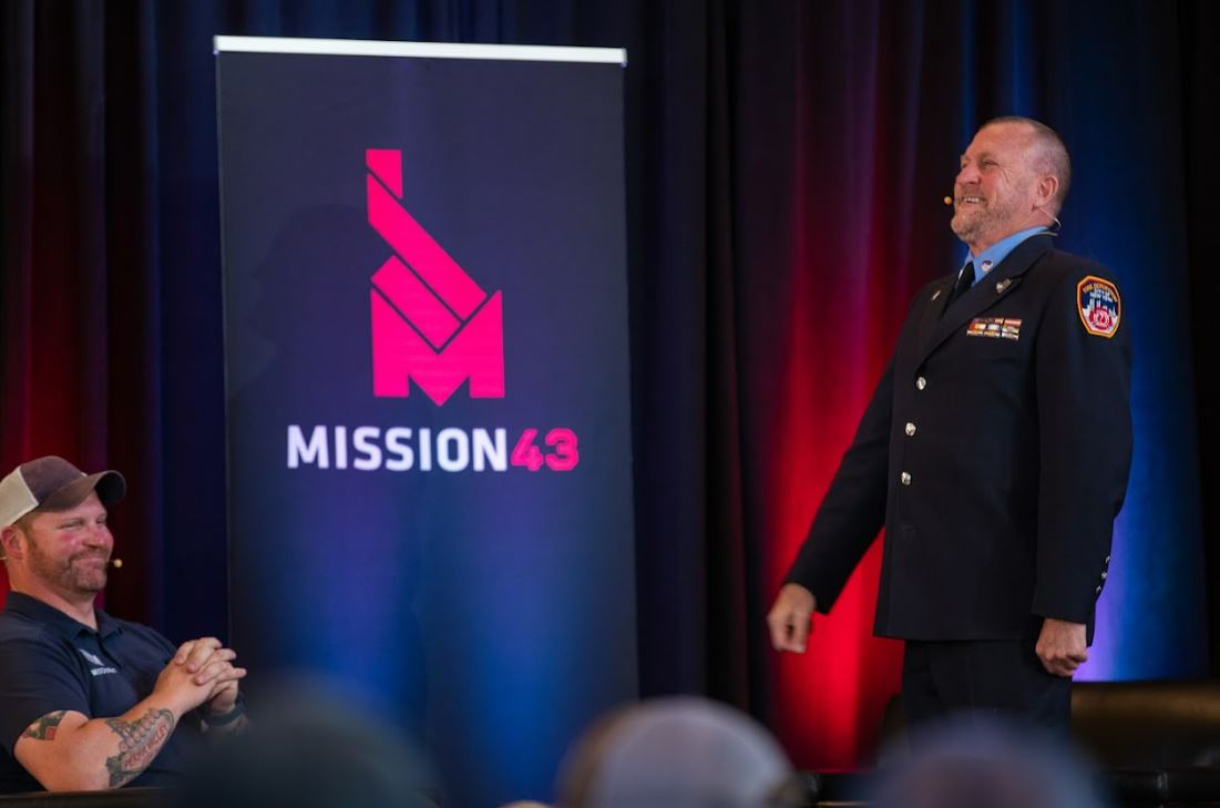 Mission43 Director Dan Nelson and retired FDNY Firefighter Tim Brown