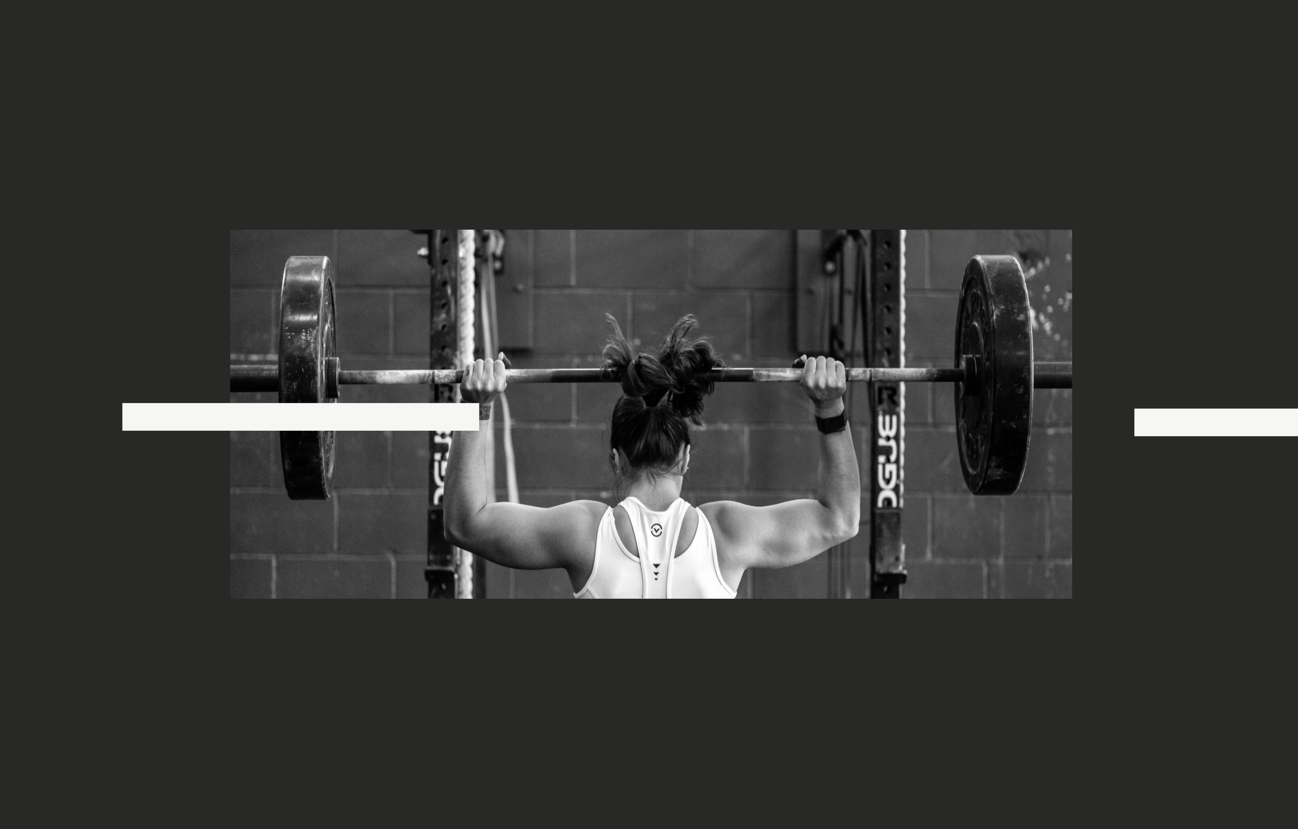 A crossfit athlete works with the barbell.