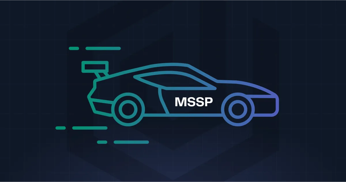 Sports car labeled MSSP with motion lines.