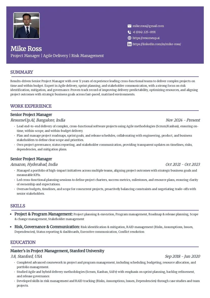 resume template