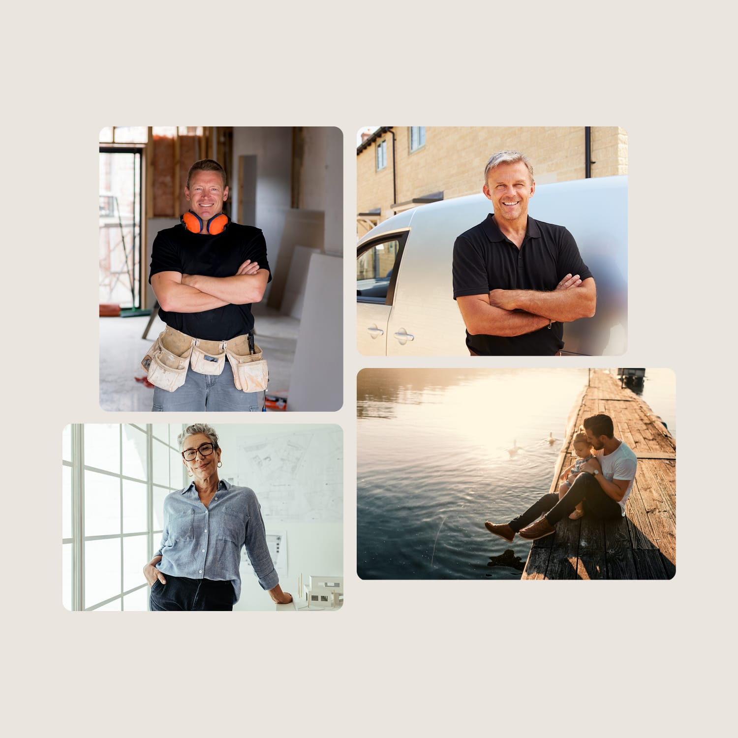 Streetside billboard with flyposters of the Batch.Works brand and illustrations