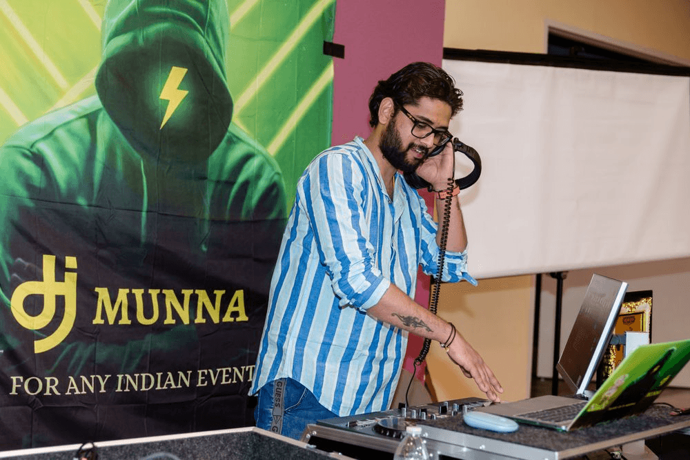 DJ playing in a club