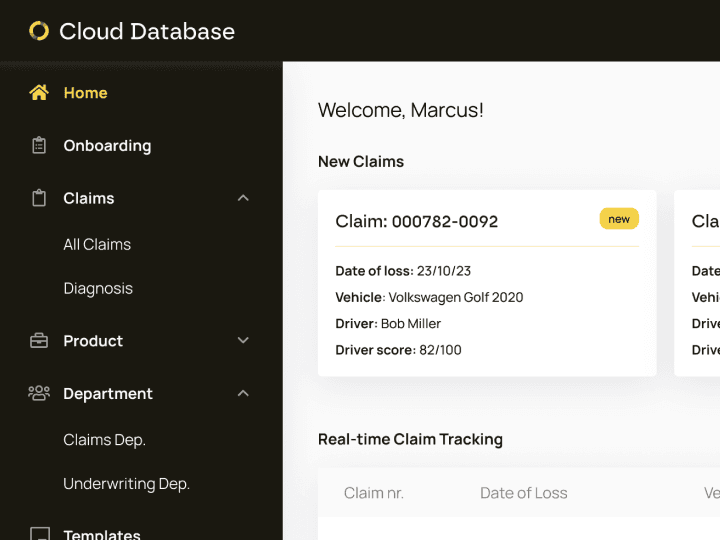 Motion Shield's insurer dashboard