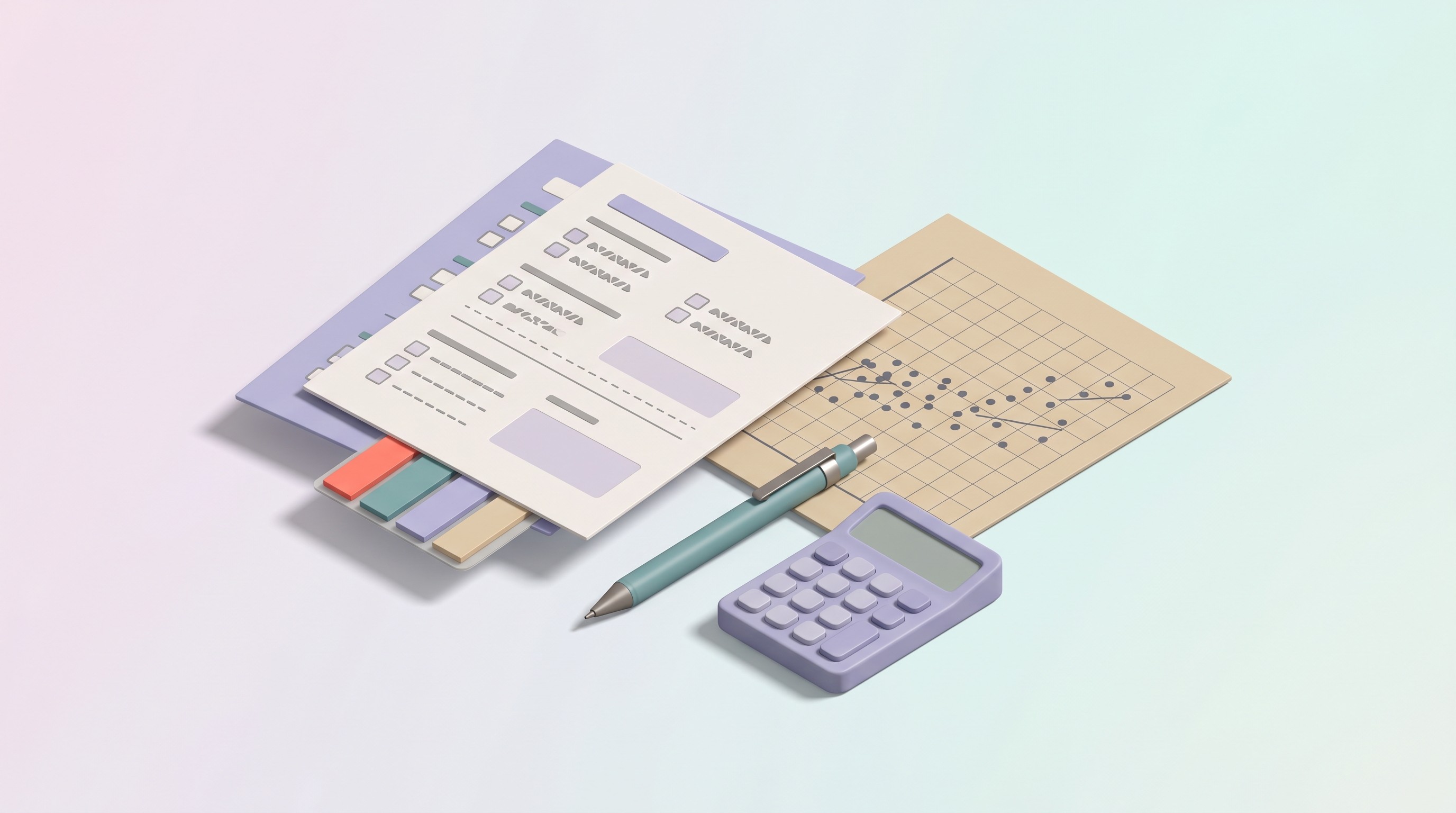 Survey forms and scatterplot
