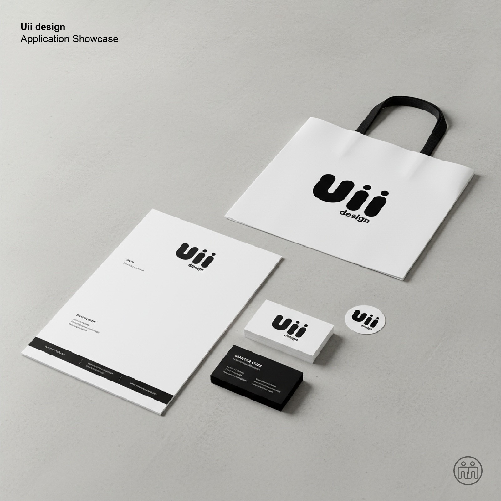 Uii Design品牌視覺設計| 品牌延伸物料與視覺應用-紙袋、名片
