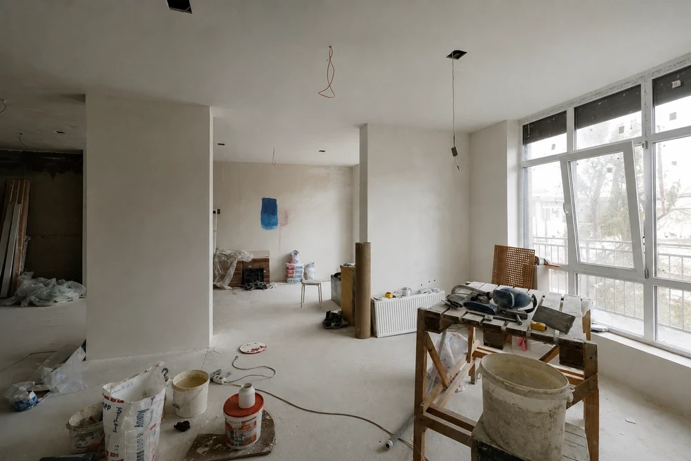 Moderne Trockenbauarbeiten für Wände und decken