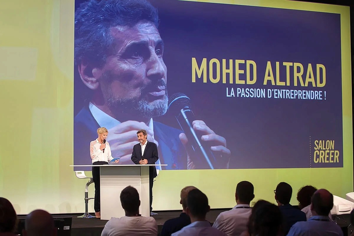 Conférence de Mohed Altrad au Salon Créer — photographe événementiel Lille Hauts-de-France | Anteale Yann Manac'h
