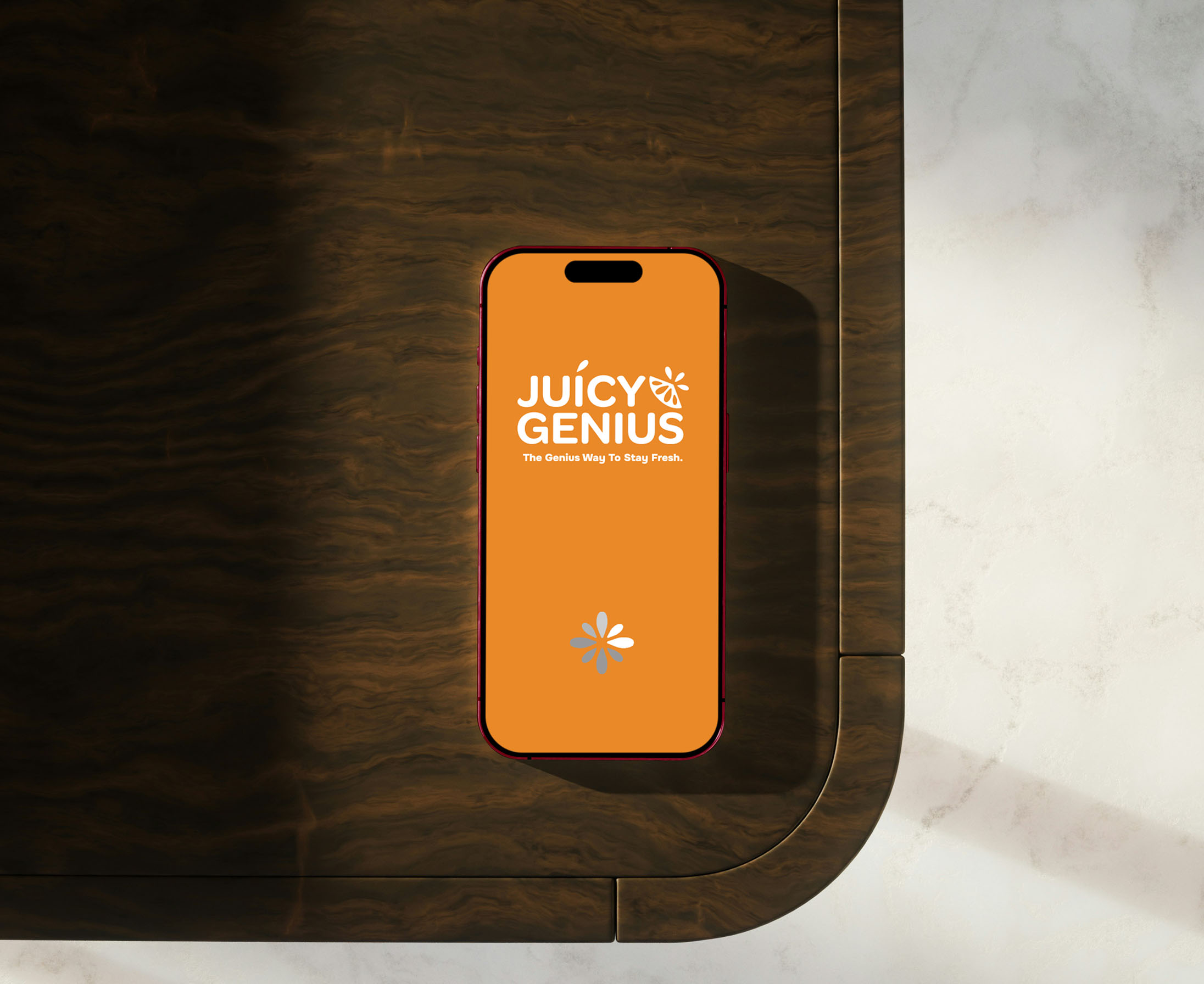 Pastel ice cream packaging design with retro typography on pink background