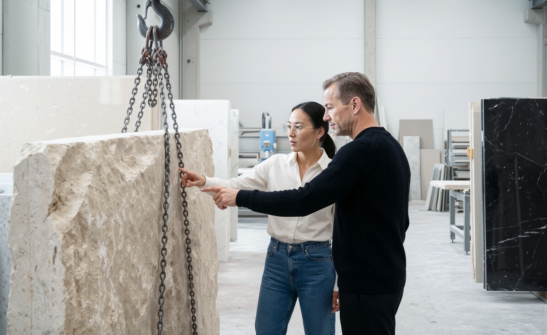 Lithos founders in factory