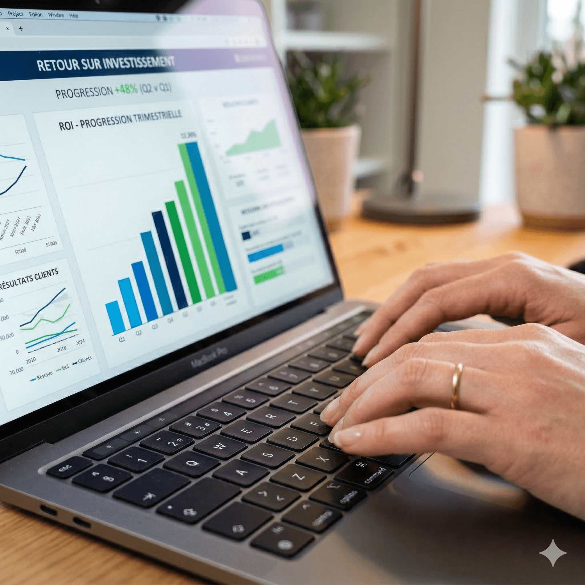 Équipe mesurant le retour sur investissement après une formation IA Procoms