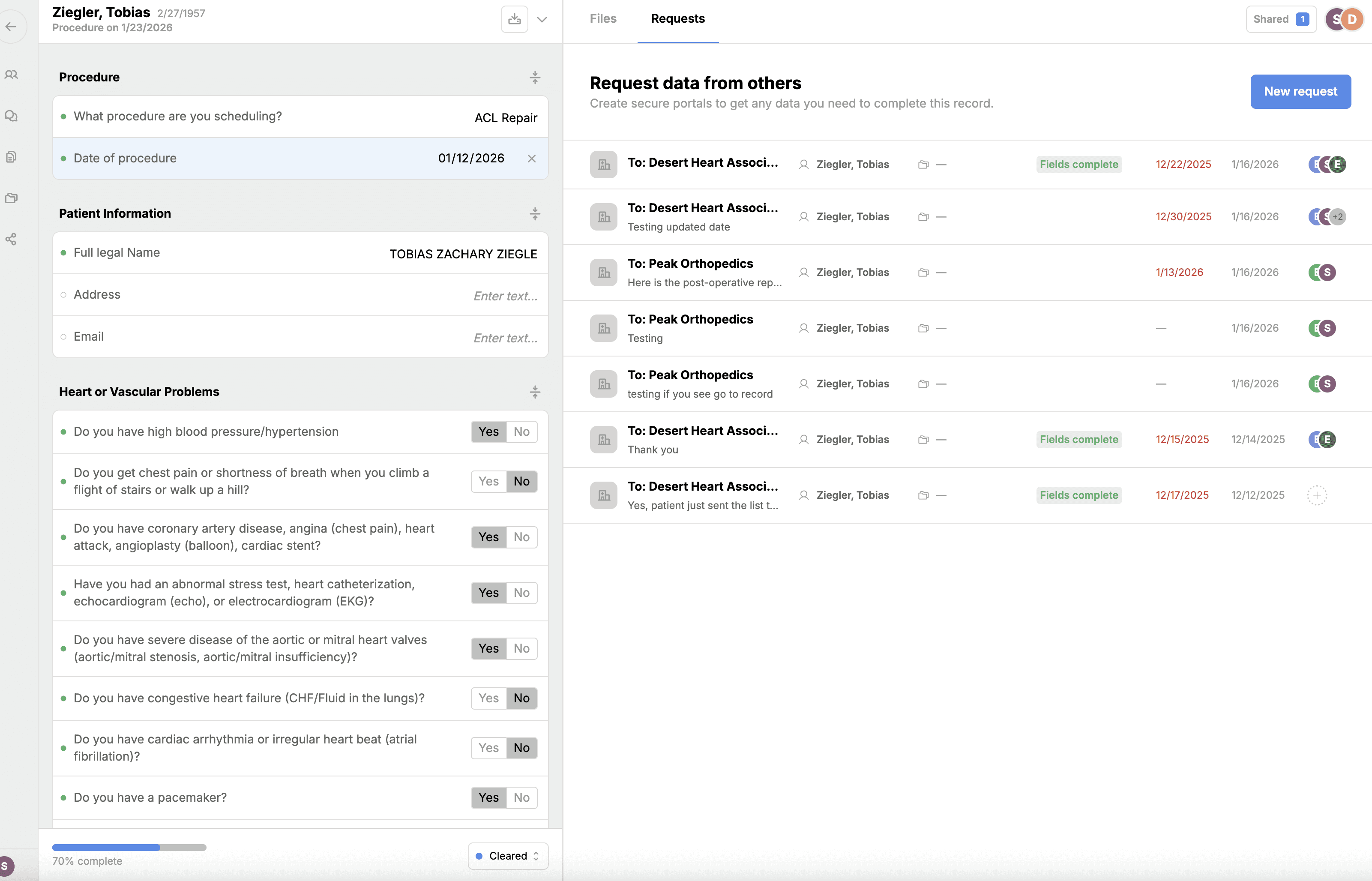 An image of Freelio's project ui