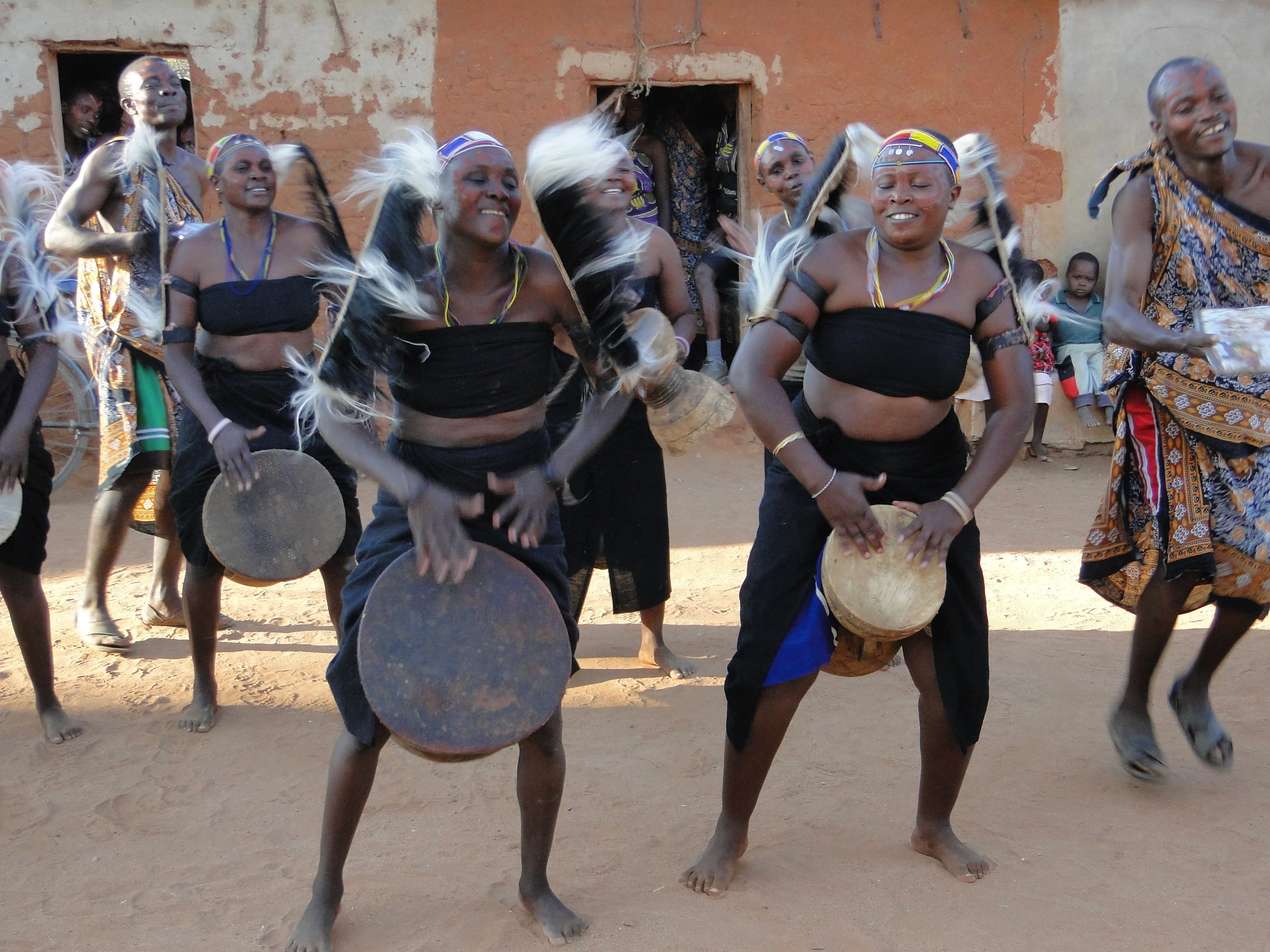 Traditional drumming dance performance