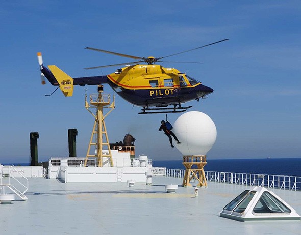 Pilot boarding a vessel