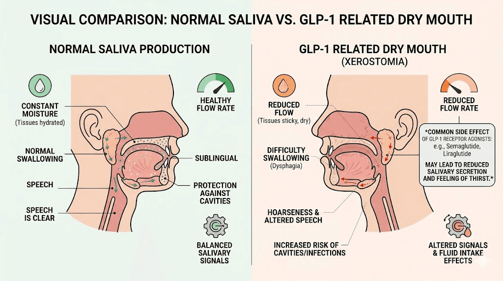 glp 1 dry mouth