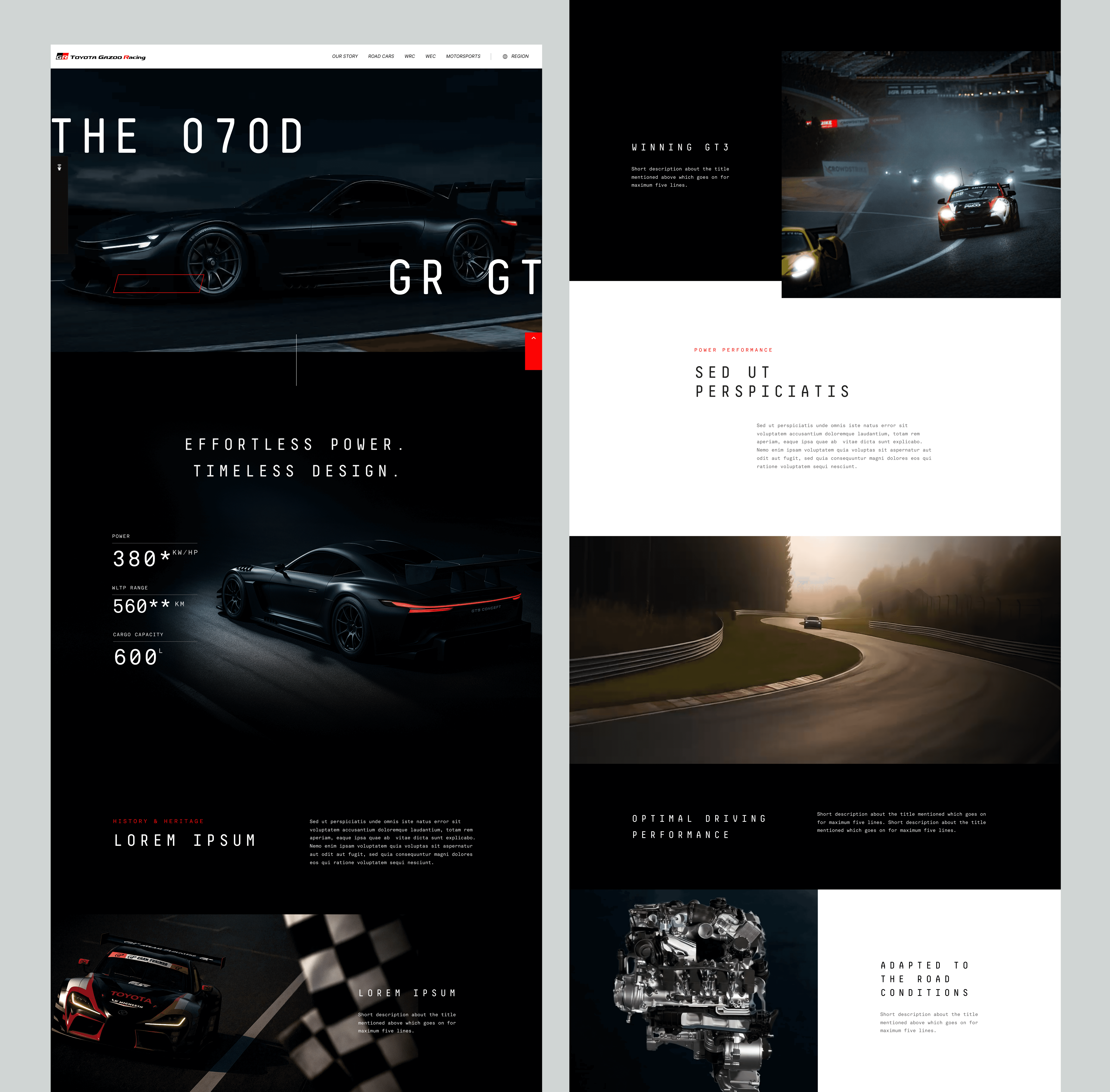 ipad screen of the new toyota GR Supra Sport webpage