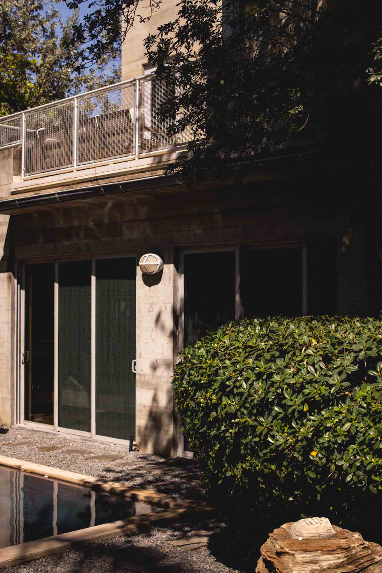 private garden area surrounded by lush greenery—an exclusive Key West sanctuary for relaxation