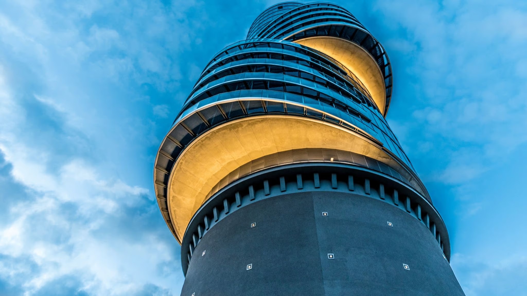 Rear view of black car