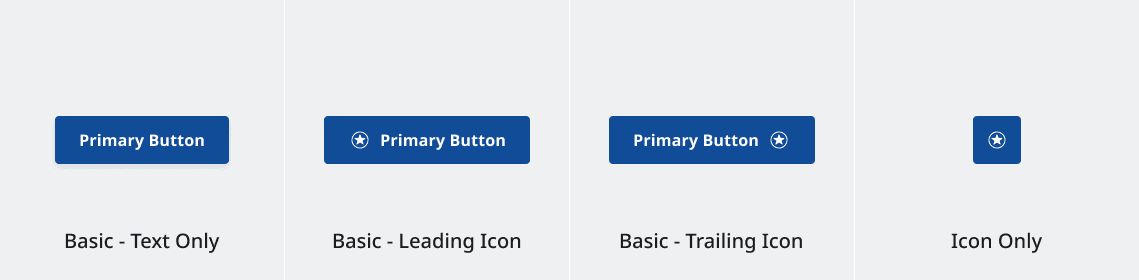 Basic button variants.