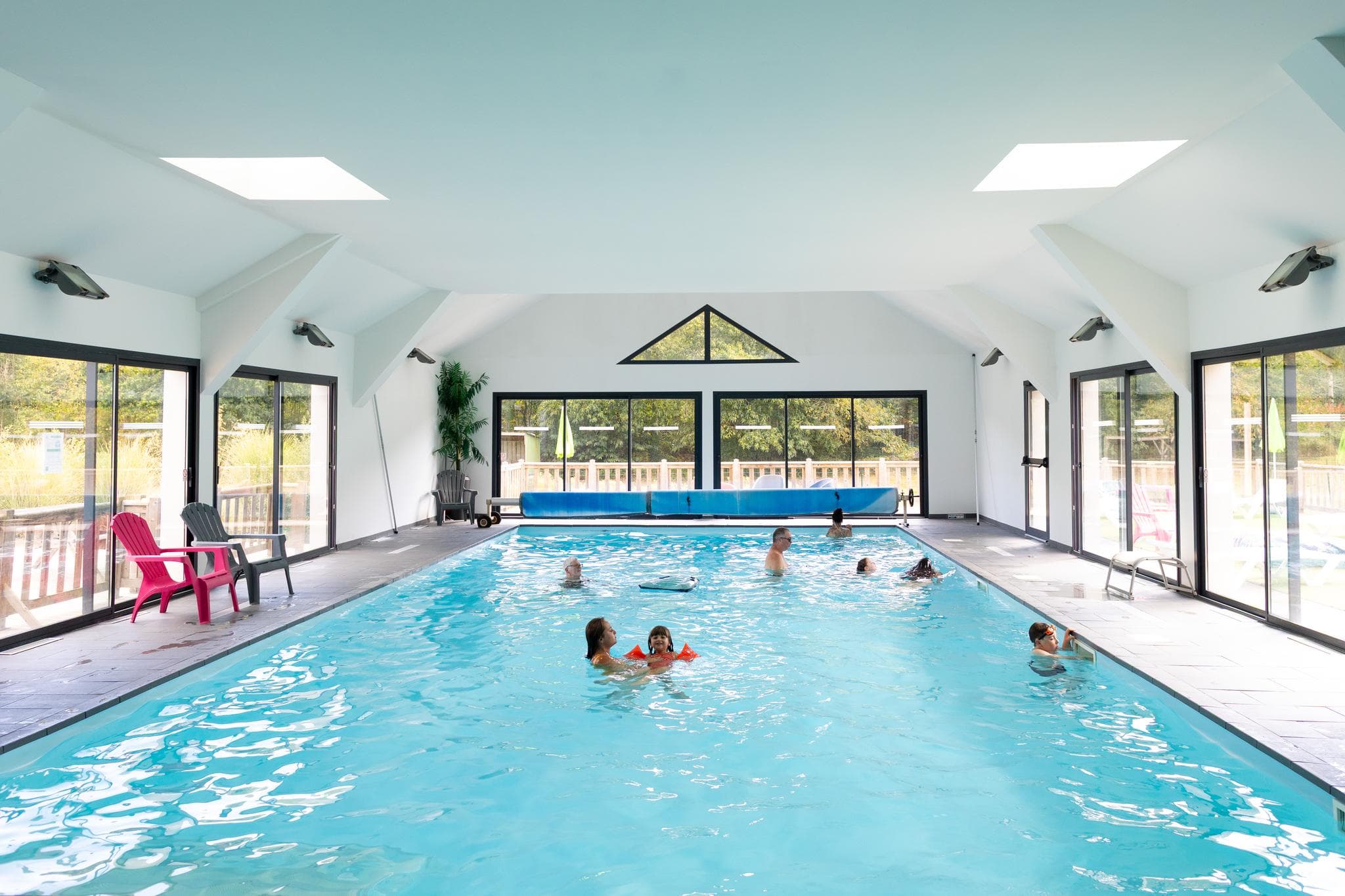 piscine couverte et chauffé