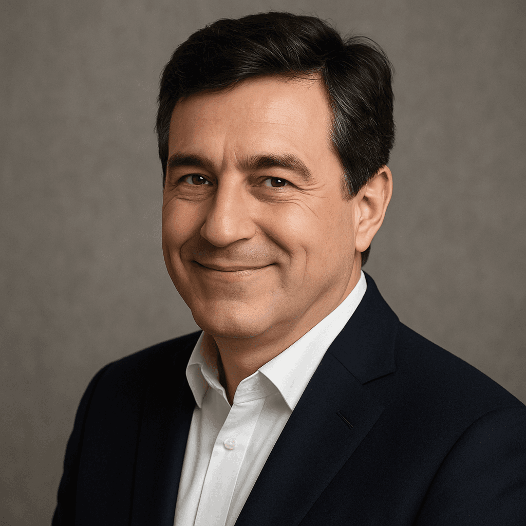 man smiling to the camera