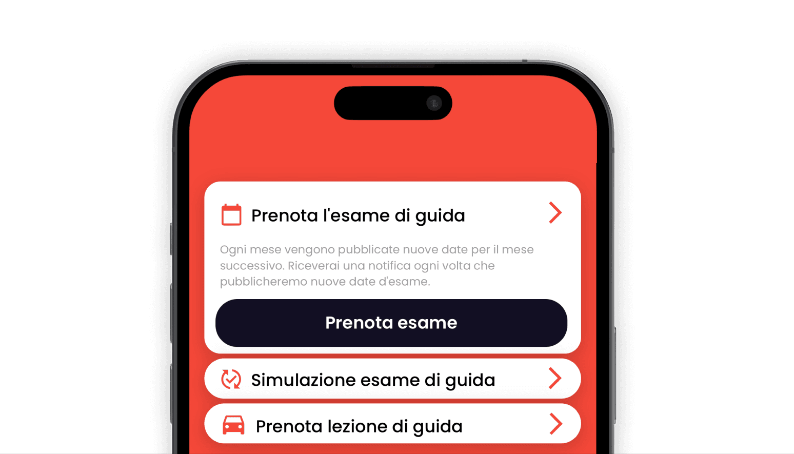 Autoscuola Schermata di inizio registrazione dell'app di Guidoio Autoscuola Digitale