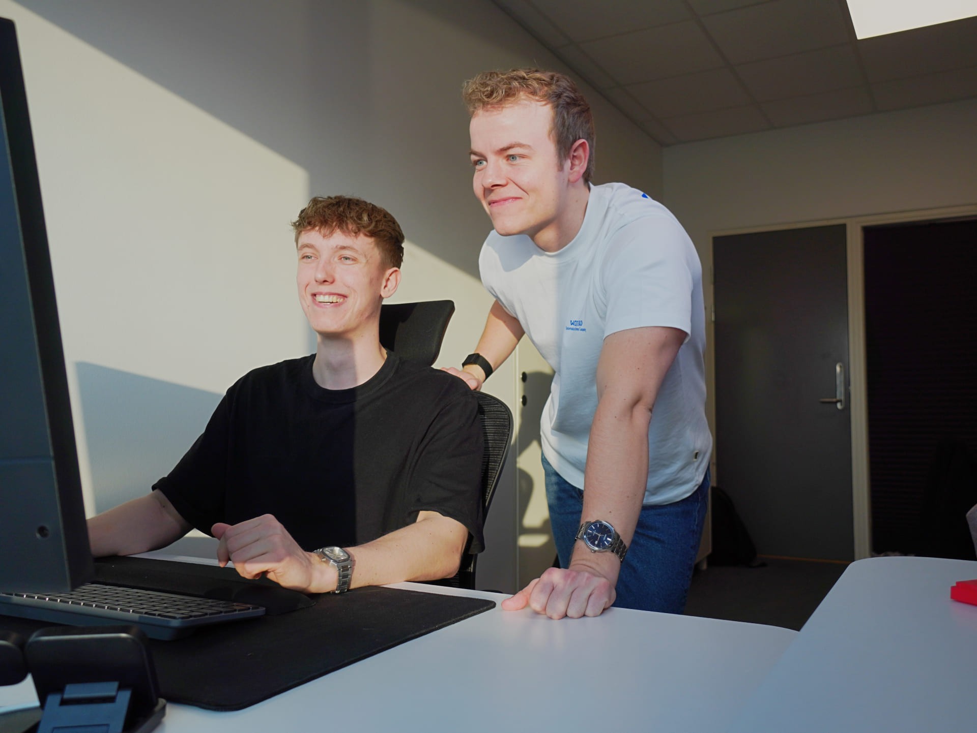 high rise buildings during night time