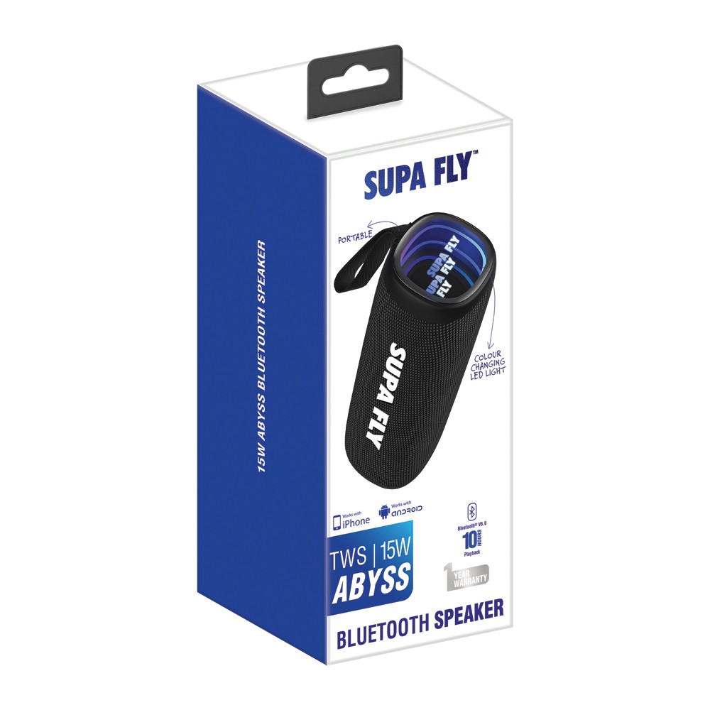 Supa Fly 15W Abyss Speaker (SFS177BK)
