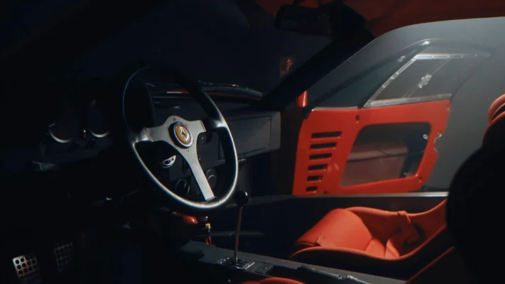 Interior of a Ferrari