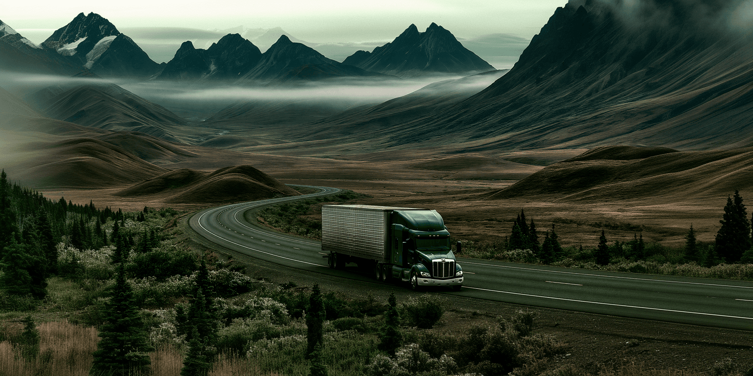 freight truck on highway