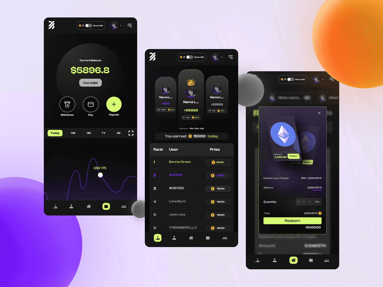 3arn mobile app design