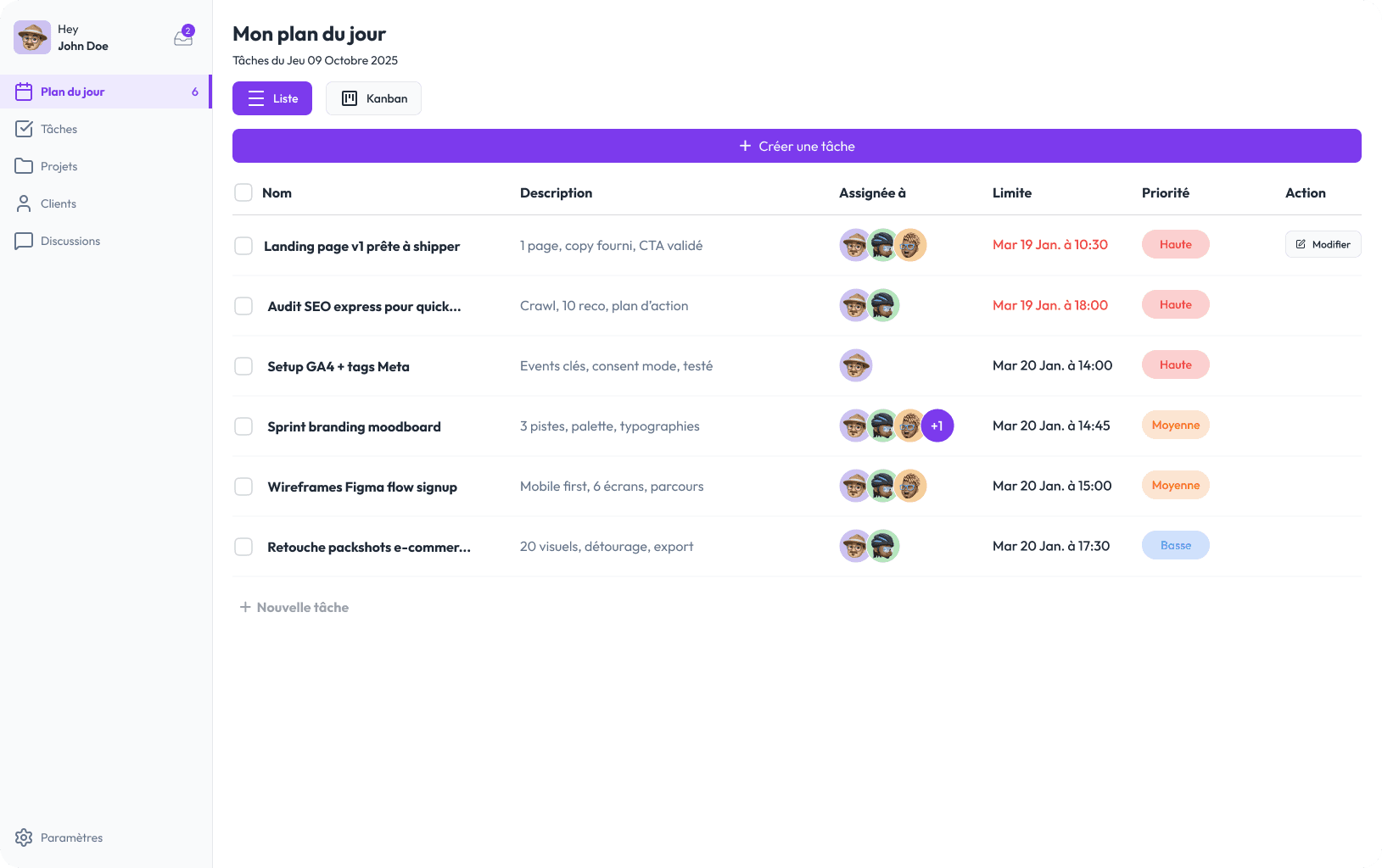 Business dashboard showing revenue, deals, customer list, growth chart, and new activity.