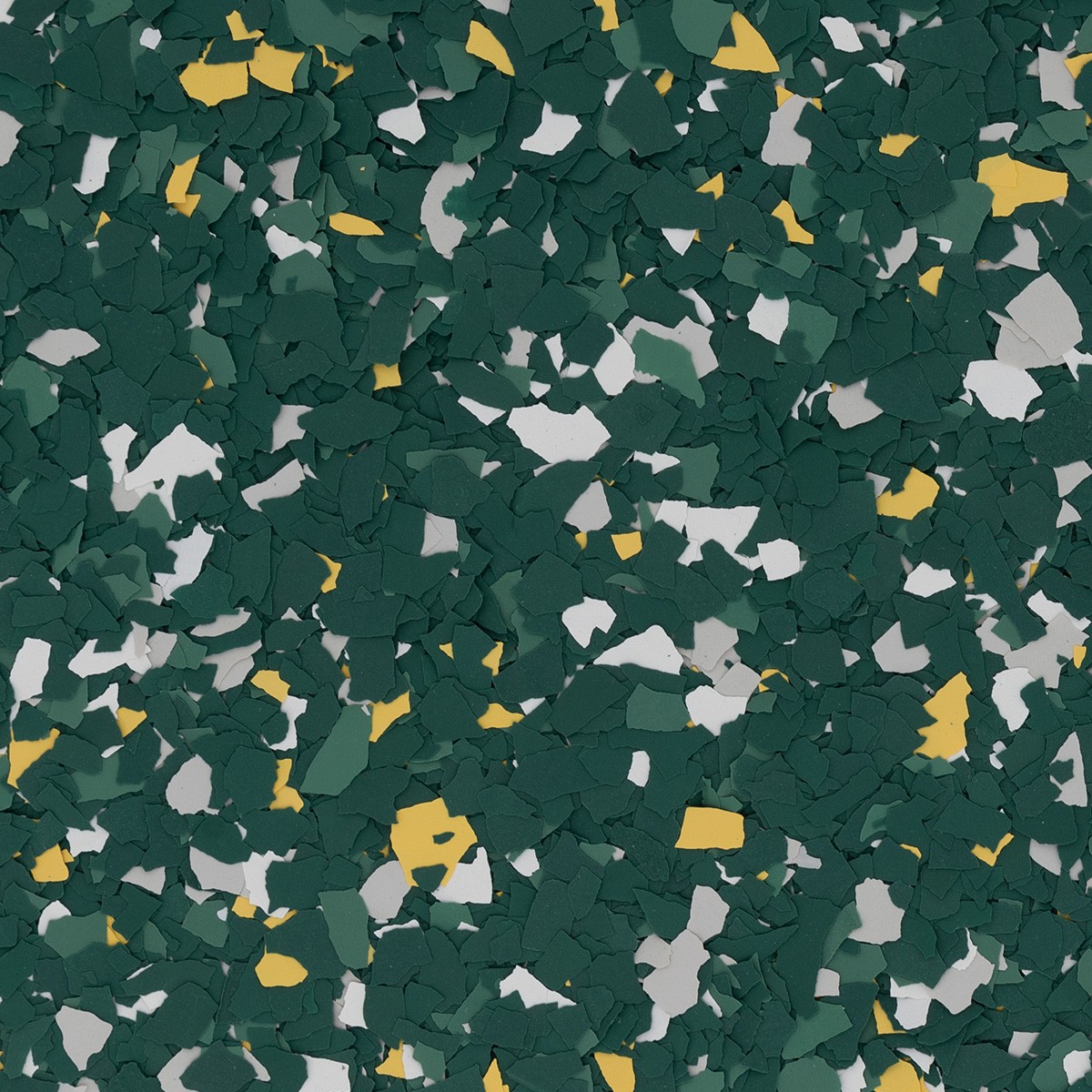 Flake Color Sample - GREEN AND GOLD