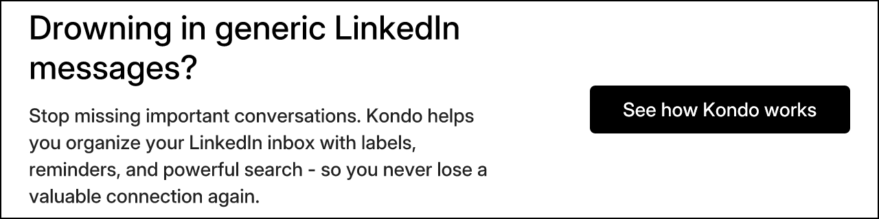 Drowning in generic LinkedIn messages?