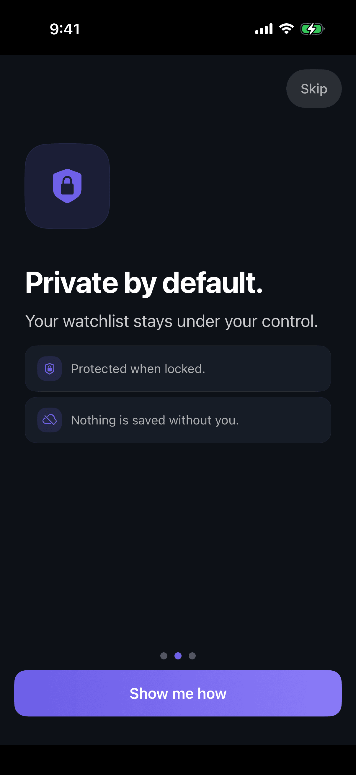 NorthVault privacy screen