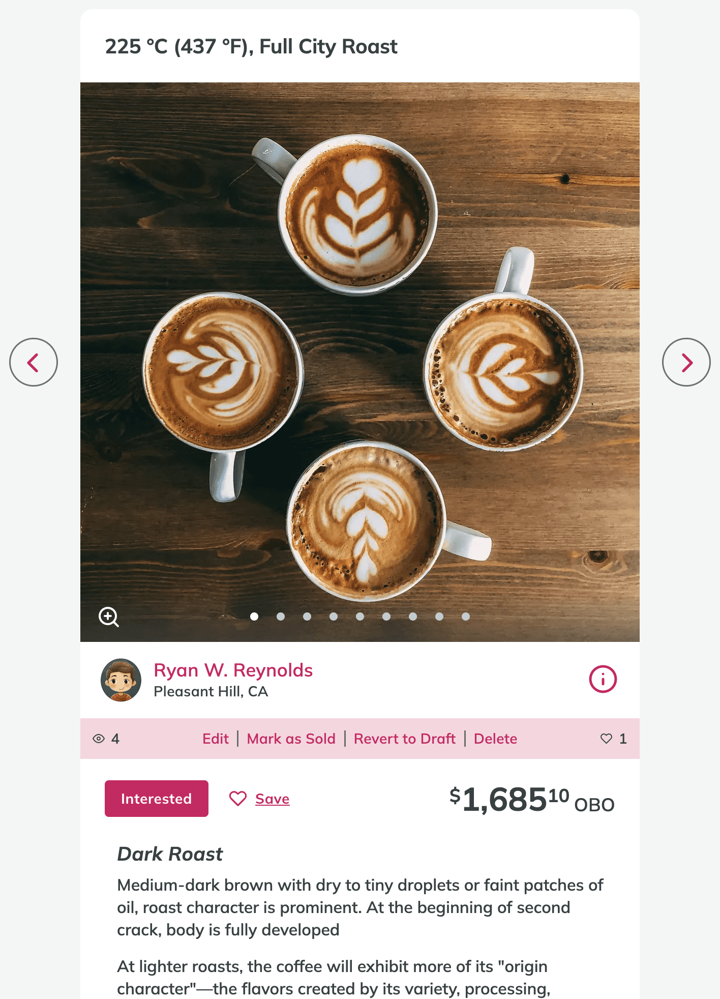 Listing screenshot