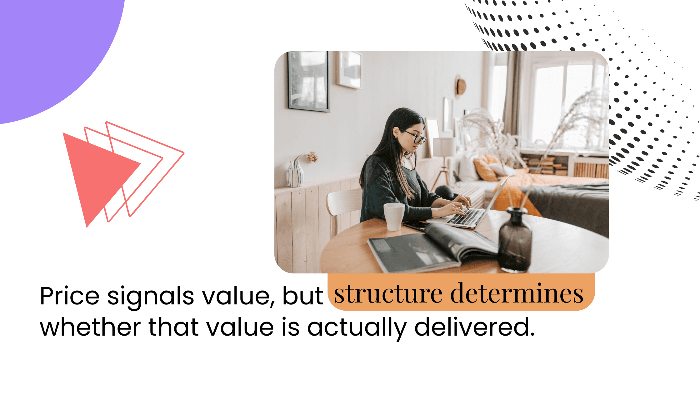 Coach working at a desk with a laptop, showing how clear structure determines whether paid membership value is actually delivered.