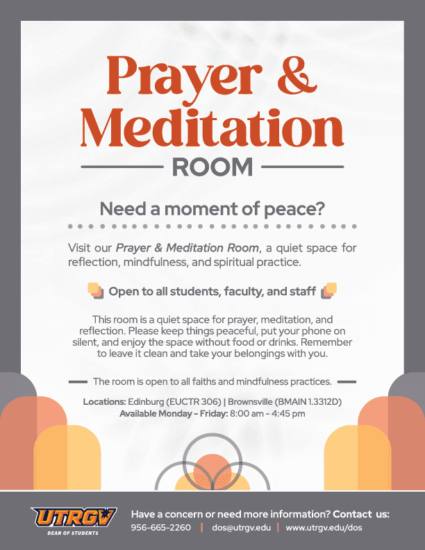Prayer & Meditation Rooms - Flyer Design