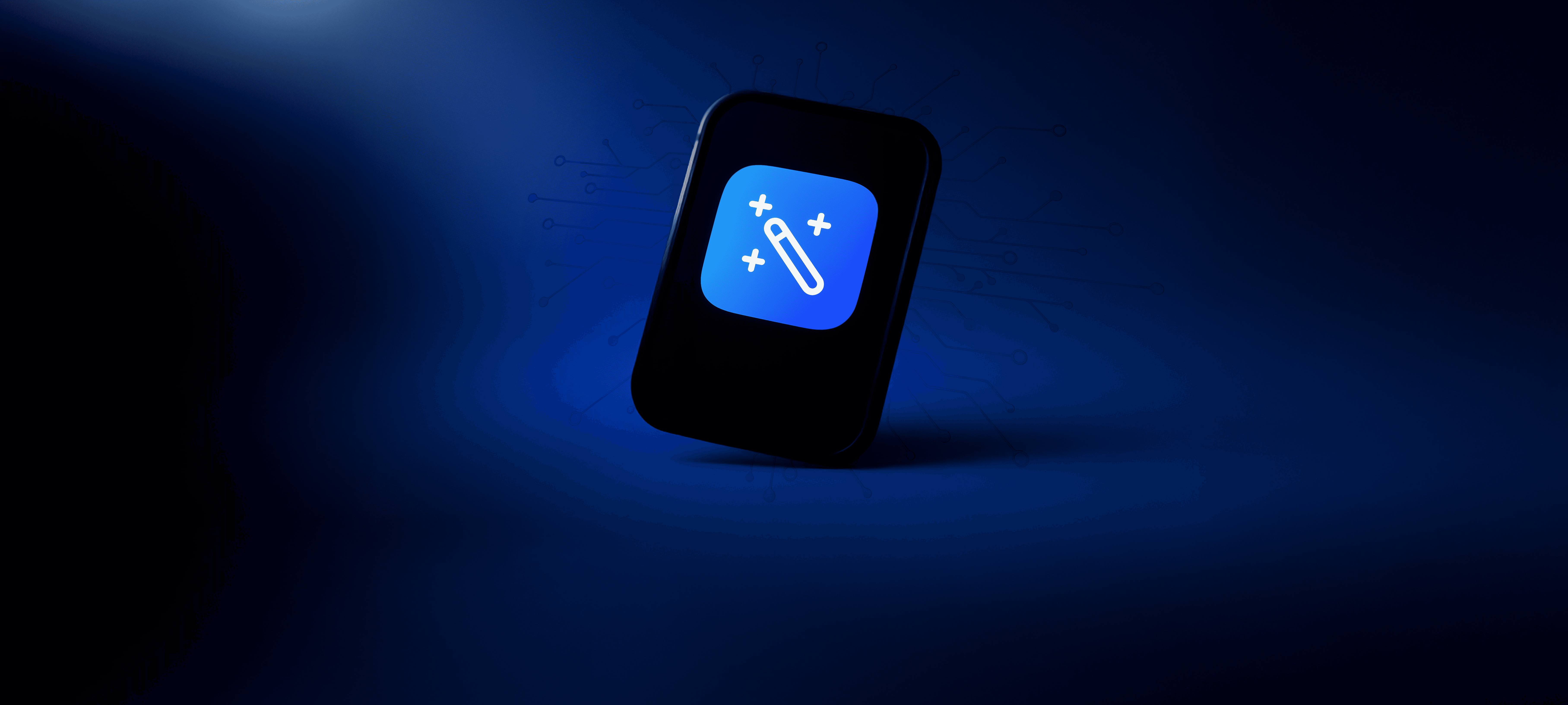 TITAN AI logo glowing on a digital interface, representing advanced artificial intelligence technology in pharmacy