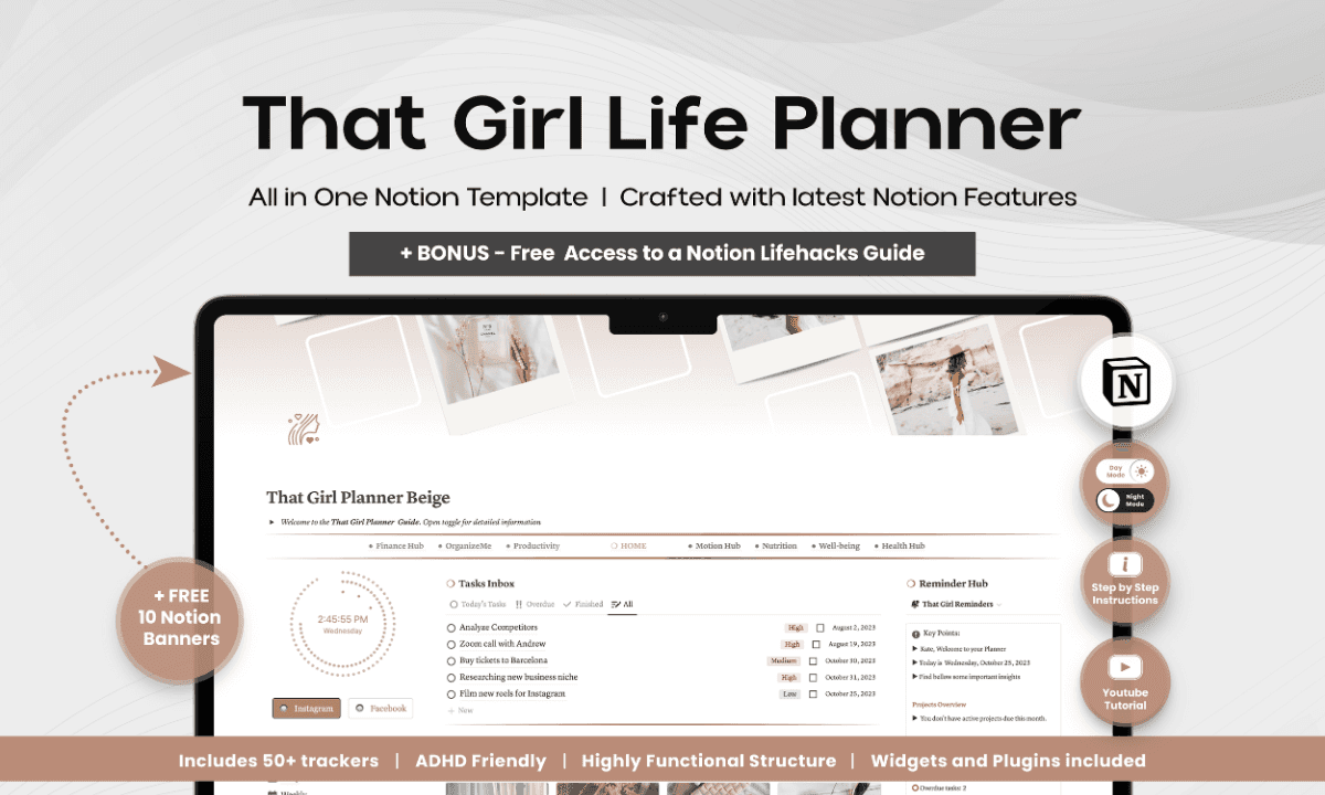 30+ Best Notion Planner Templates