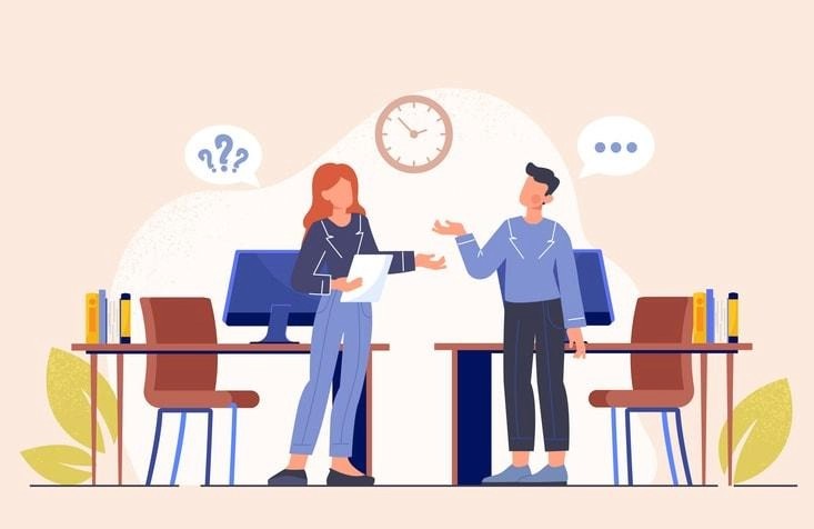 A group discussion emphasizing the importance of accountability.